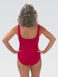 Dolfin Women's Aquashape Cerise Moderate Scoop Back One Piece Suit  One Piece Swimsuits  Dolfin
