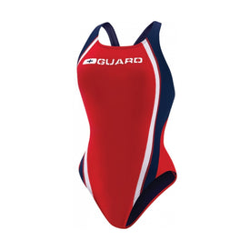 Speedo Women's Guard Quark Splice Pulse Back One Piece  One Piece Swimsuits  Speedo