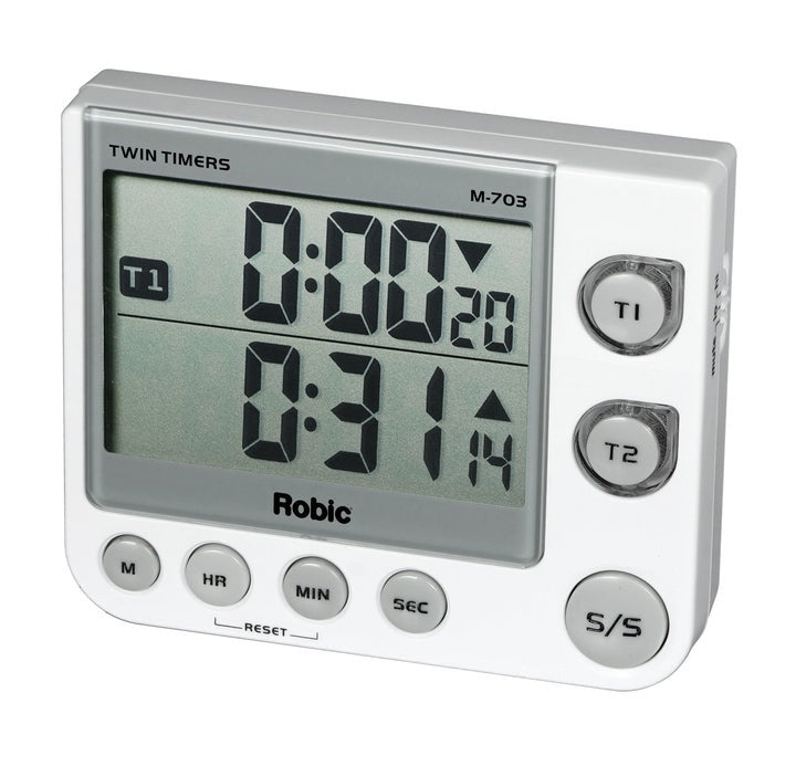 Robic Sque Robic M703 Twin Game and Activity Timers with Flashing LED and Multipl