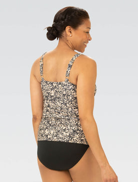 Dolfin Aquashape Wrap Front Tankini Animal Print  Women's Tankini Top  Dolfin