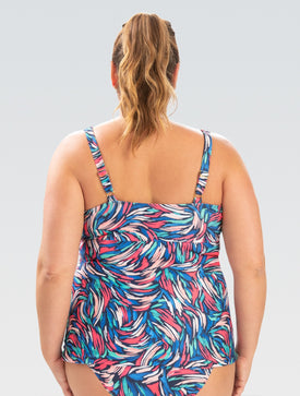 Dolfin Aquashape Wrap Front Tankini Bliss  Women's Tankini Top  Dolfin