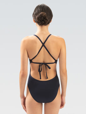 Dolfin Basic Women's Navy Tie Back One Piece Swimsuit  Dolfin Uglies Swimwear  Dolfin