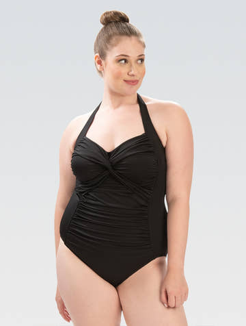 Dolfin Solid Moderate One-Piece Swimsuit  One Piece Swimsuits  Dolfin