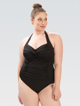 Dolfin Solid Moderate One-Piece Swimsuit  One Piece Swimsuits  Dolfin