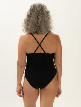 Dolfin Aquashape Women’s Blocked Moderate One Piece – Criss-Cross Straps  Women's Aquatic Fitness Swimsuits  Dolfin