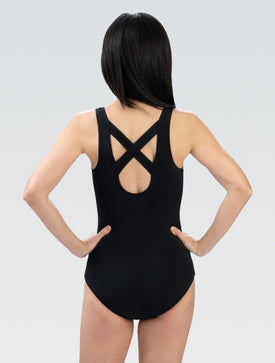 Dolfin Women's Aquashape Solid Conservative One Piece Suit - Cross Straps  One Piece Swimsuits  Dolfin