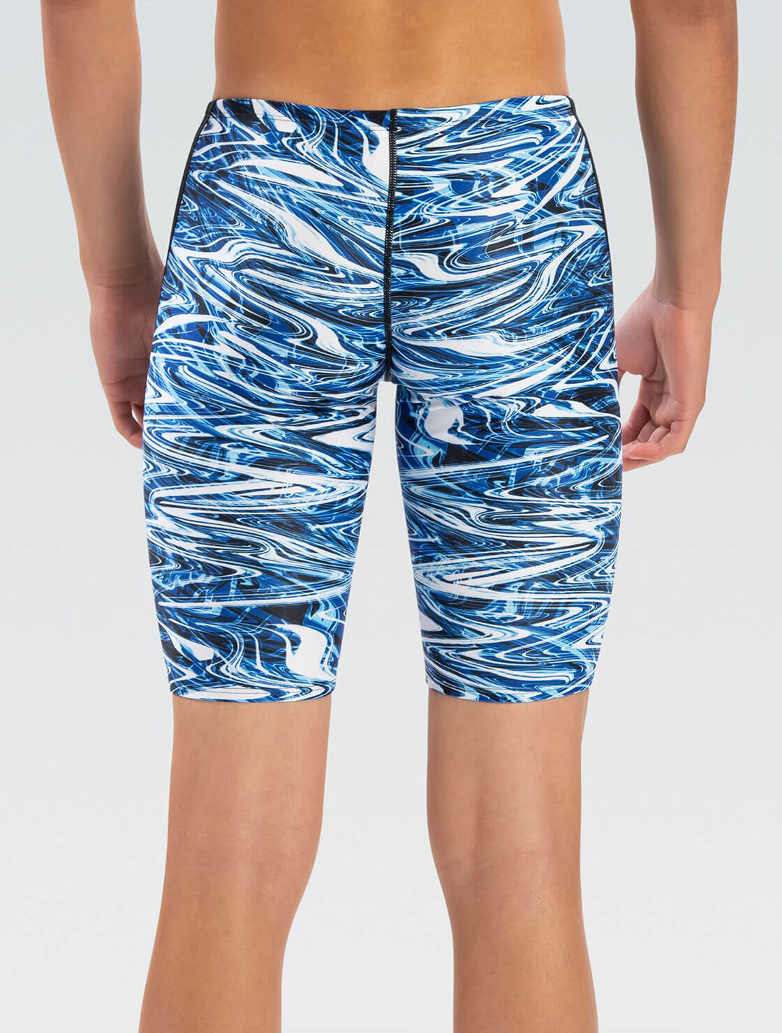 Dolfin Men's Reliance Print Spliced Jammer - Jet Stream  Swim Jammers  Dolfin