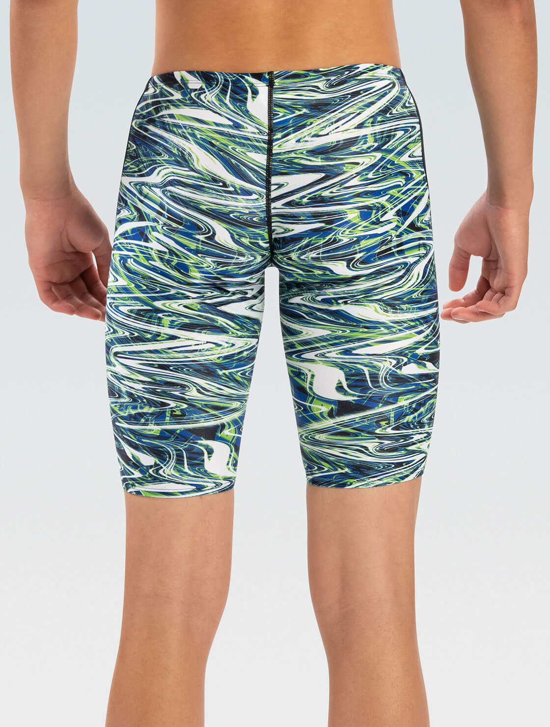 Dolfin Men's Reliance Print Spliced Jammer - Jet Stream  Swim Jammers  Dolfin
