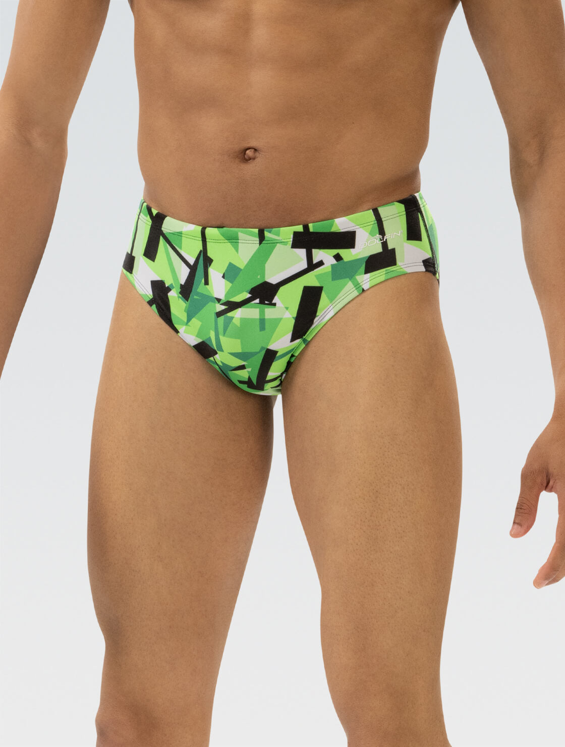 Dolfin Reliance Mens Razor Print All-Over Racer Brief  Swimming Briefs for Men  Dolfin