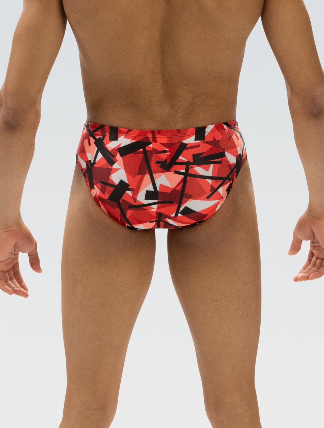 Dolfin Reliance Mens Razor Print All-Over Racer Brief  Swimming Briefs for Men  Dolfin