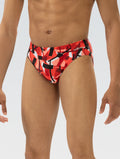 Dolfin Reliance Mens Razor Print All-Over Racer Brief  Swimming Briefs for Men  Dolfin