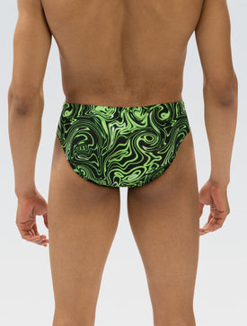 Dolfin Reliance Mens Forcefield Print All-Over Racer Brief  Swimming Briefs for Men  Dolfin