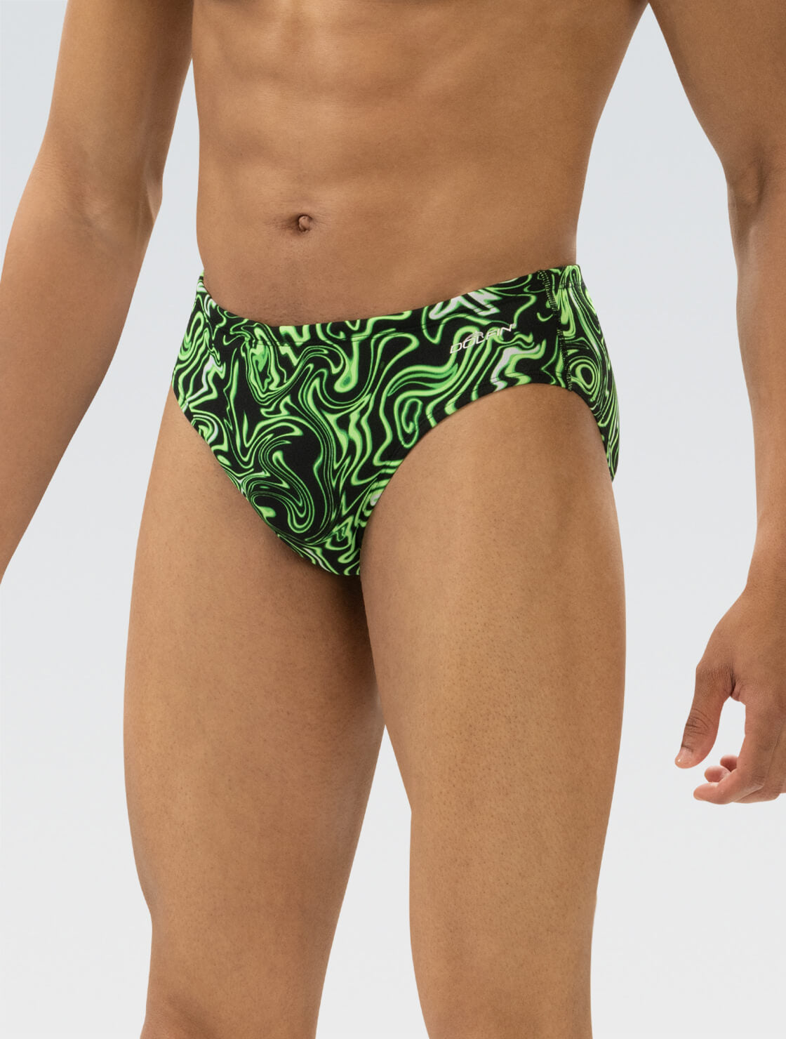 Dolfin Reliance Mens Forcefield Print All-Over Racer Brief  Swimming Briefs for Men  Dolfin