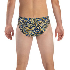 Dolfin Men's Reliance Tsunami Blue Racer Swim Brief
