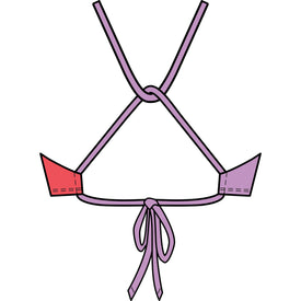 Speedo Colorblock Tie Back Top  Bikini Top  Speedo