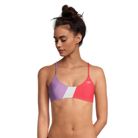 Speedo Colorblock Tie Back Top  Bikini Top  Speedo