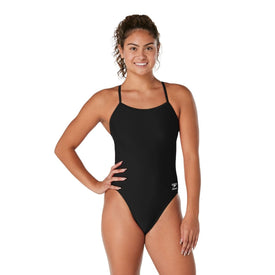 Speedo Women's Endurance Solid One Back One Piece Swimsuit  One Piece Swimsuits  Speedo
