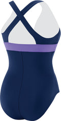 Speedo Swimsuit Color Blocked  One Piece Swimsuits  Speedo