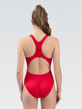 Dolfin Women's Ocean Solid One Piece Swimsuit  Swim Team Prints  Dolfin