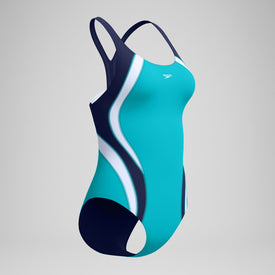 Speedo Women’s Quantum Fusion Splice One Piece Swimsuit
