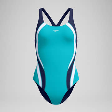 Speedo Women’s Quantum Fusion Splice One Piece Swimsuit