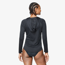 Speedo Women's Active Swim Tee Long Sleeve With Hood  Long Sleeve Rash Guard  Speedo