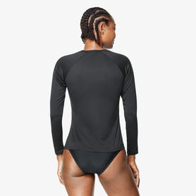 Speedo Women's Active Recreation Long Sleeve Swim Tee  Long Sleeve Rash Guard  Speedo