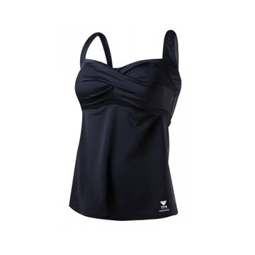 Women's Solid Twisted Bra Tankini  Women's Tankini Top  Tyr
