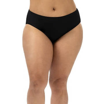 Dolfin Women's Aquashape Mid-Rise Moderate Brief  High Waist Bottom  Dolfin