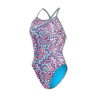 Dolfin Women's Uglies Ripple Diver Back One Piece Swimsuit  One Piece Swimsuits  Dolfin
