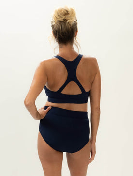 Dolfin Women's Aquashape High Neck Longline Bikini Top w/ Racerback  Bikini Top  Dolfin