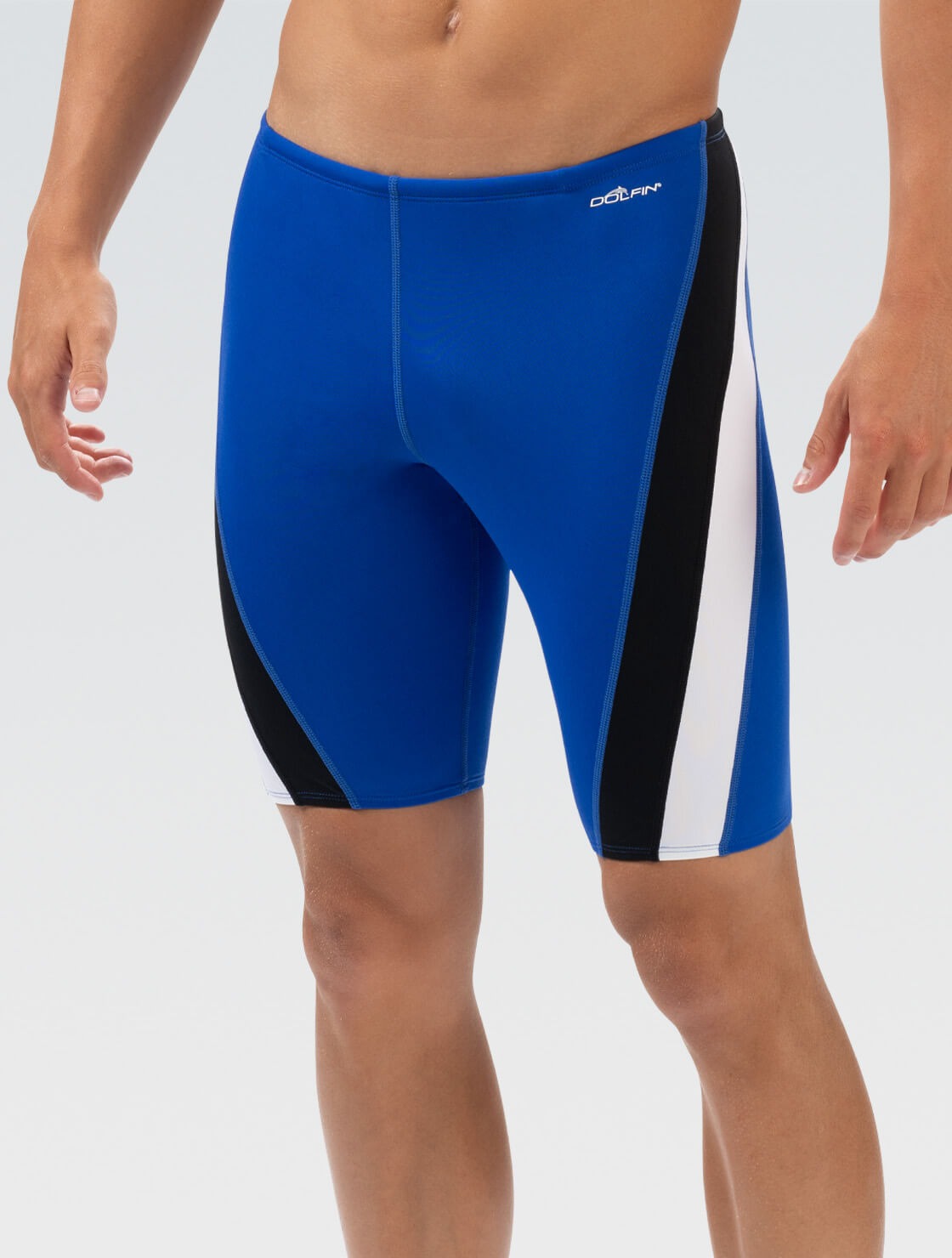 Dolfin Men's Reliance Solid Color Block Jammer  Swim Jammers  Dolfin