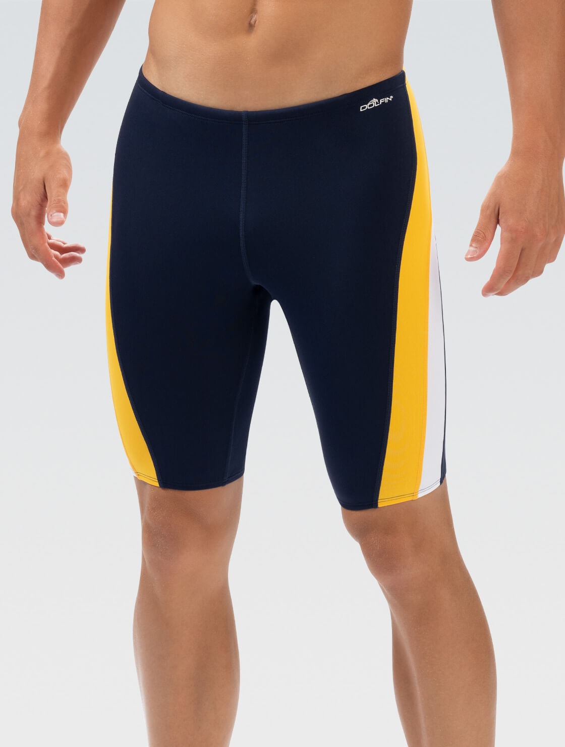 Dolfin Men's Reliance Solid Color Block Jammer  Swim Jammers  Dolfin