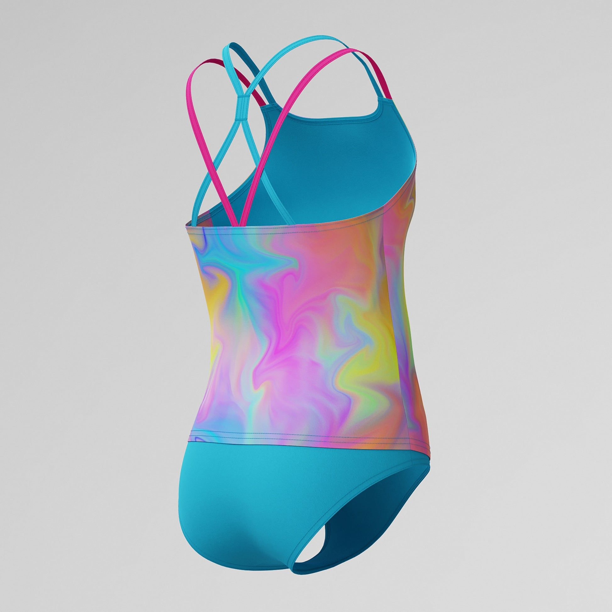 Speedo Girl’s Print Tankini Set – Two-Piece Swimsuit  Girls Tankini  Speedo