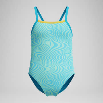 Speedo Girls Print Propel Back One Piece Swimsuit  Girls One Piece  Speedo