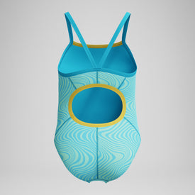 Speedo Girls Print Propel Back One Piece Swimsuit  Girls One Piece  Speedo