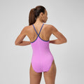 Speedo Women's Solid Closed Back With Hydro Bra One Piece Swimsuit  One Piece Swimsuits  Speedo