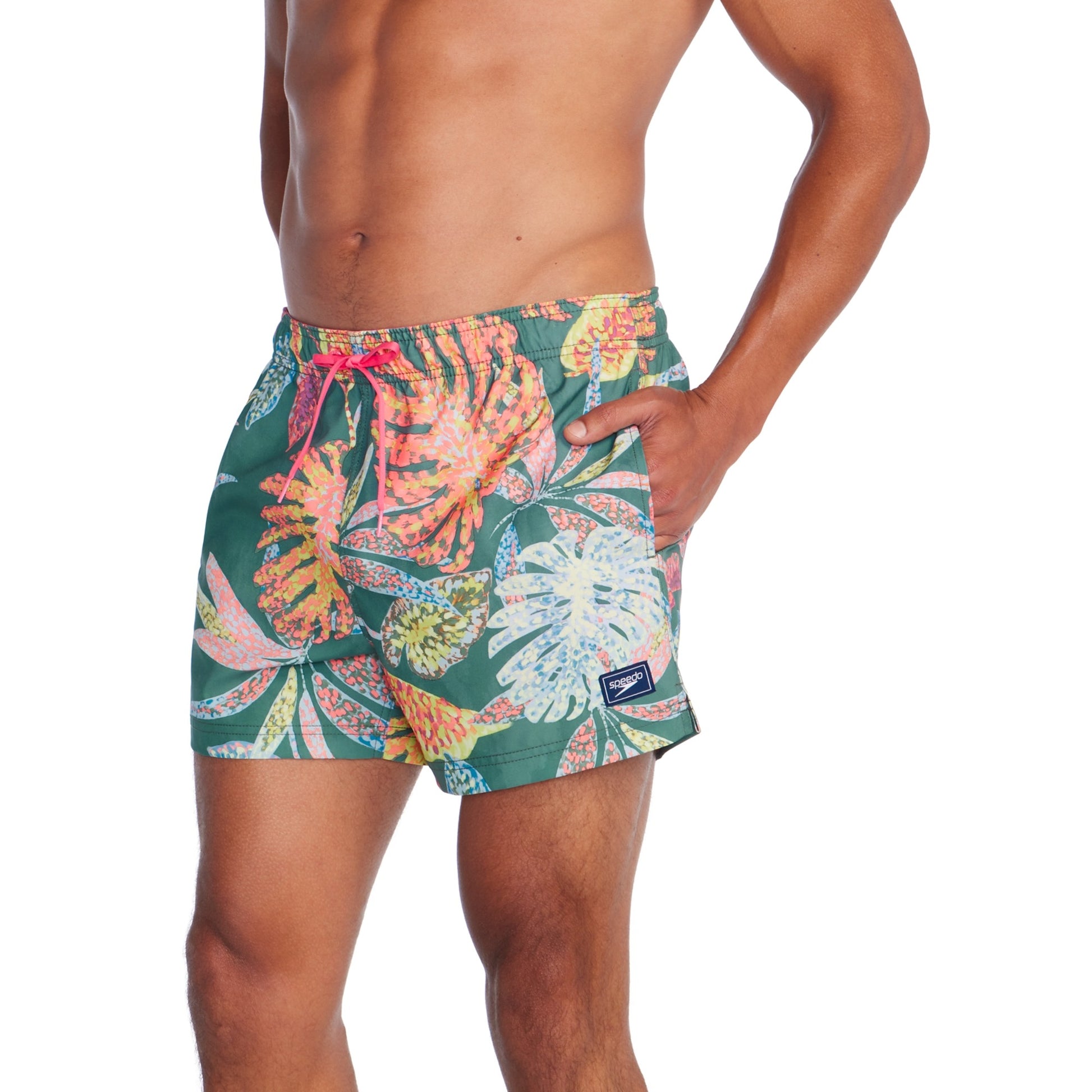 Speedo Print Redondo Edge Volley Short 14 Inch  Boardshorts  Speedo