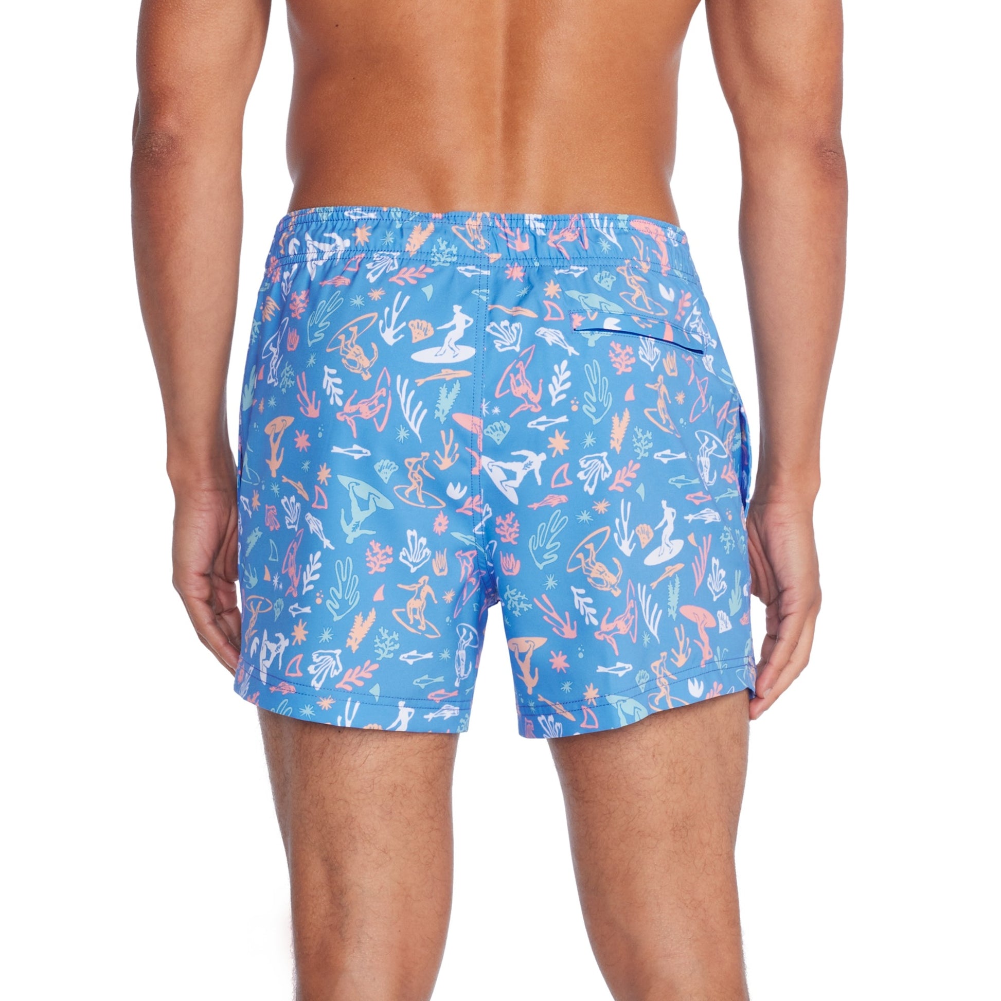 Speedo Print Redondo Edge Volley Short 14 Inch  Boardshorts  Speedo