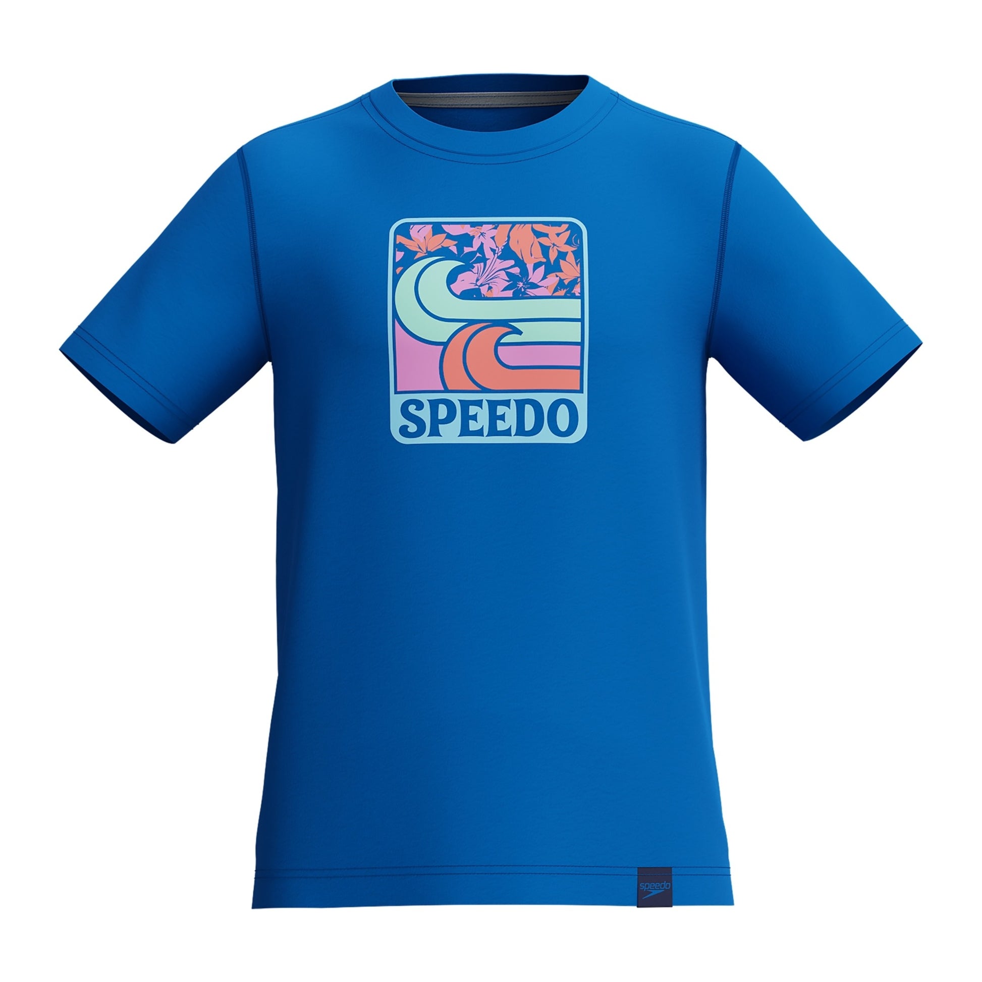 Speedo Boy's Graphic Short Sleeve Swim Shirt  Kids Swimwear  Speedo