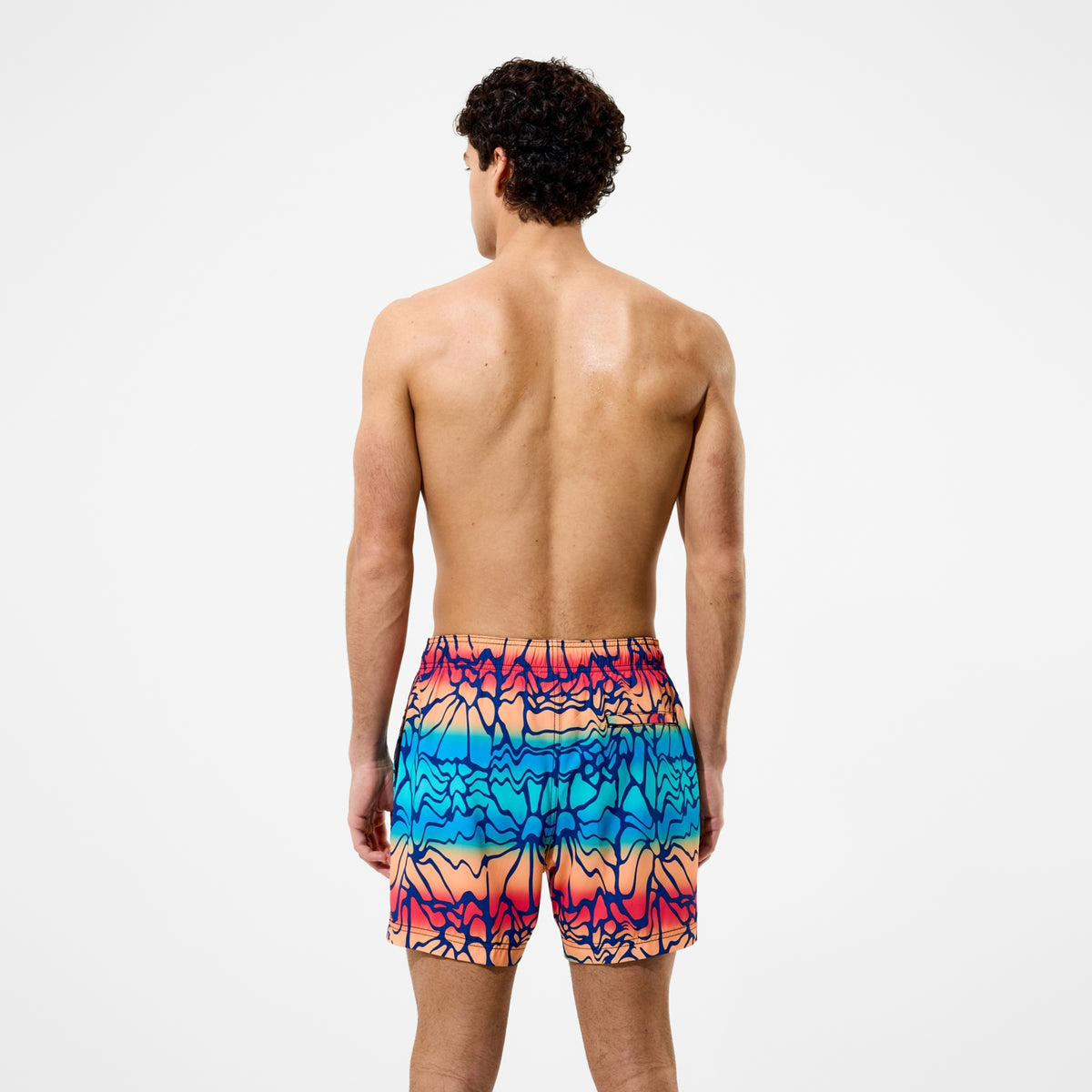 Speedo Swim Shorts Men's Print Redondo Edge Volley 16 Inch  Men's Volley Short  Speedo