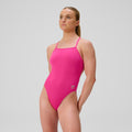 Speedo Women's Solid V-Back One Piece  Competition Swimsuits  Speedo
