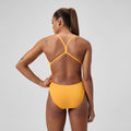 Speedo Women's Solid V-Back One Piece  Competition Swimsuits  Speedo