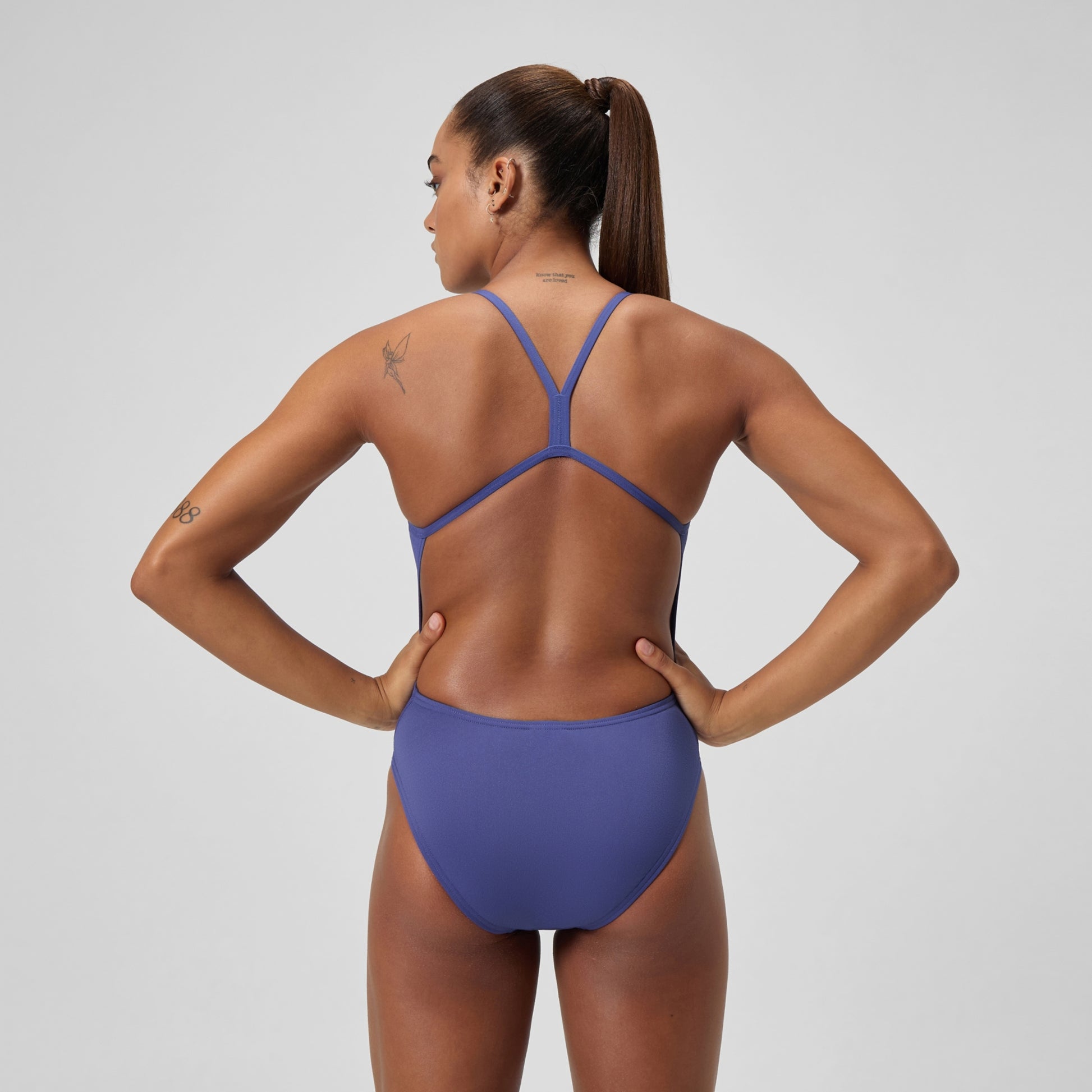 Speedo Women's Solid V-Back One Piece  Competition Swimsuits  Speedo