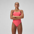 Speedo Women's Solid V-Back One Piece  Competition Swimsuits  Speedo