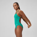 Speedo Women's Solid V-Back One Piece  Competition Swimsuits  Speedo