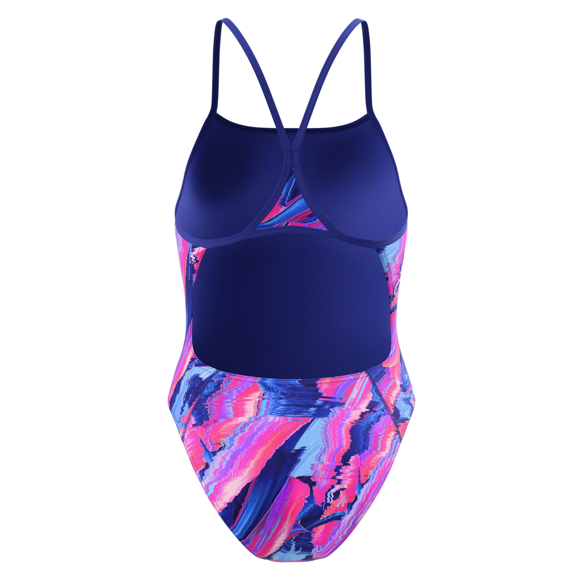 Speedo Women's Printed Turnback One Piece Swimsuit  One Piece Swimsuits  Speedo