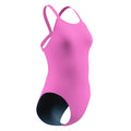 Speedo Women's Solid Leaderback One Piece Swimsuit  One Piece Swimsuits  Speedo