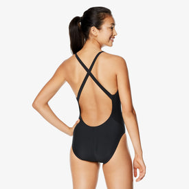 Speedo Women's Eco Pro LT Solid Relay Back One Piece Swimsuit  Swim Team Prints  Speedo