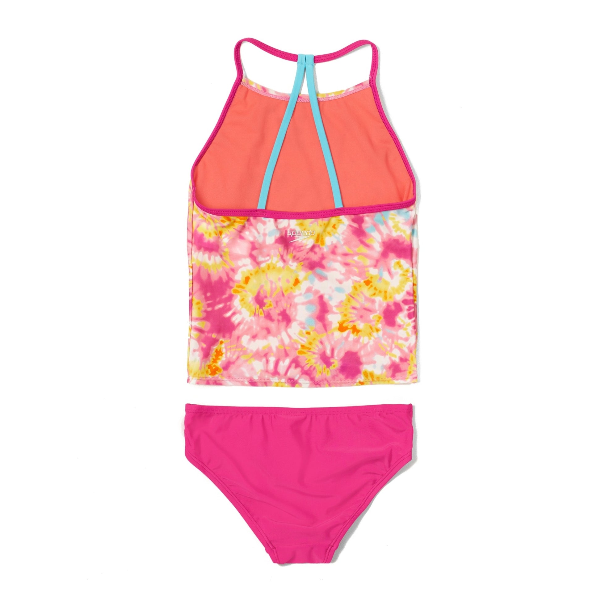 Speedo Girls' Print High Neck Tankini Set  Girls Tankini  Speedo
